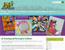 Tablet Screenshot of kidsartclub.com